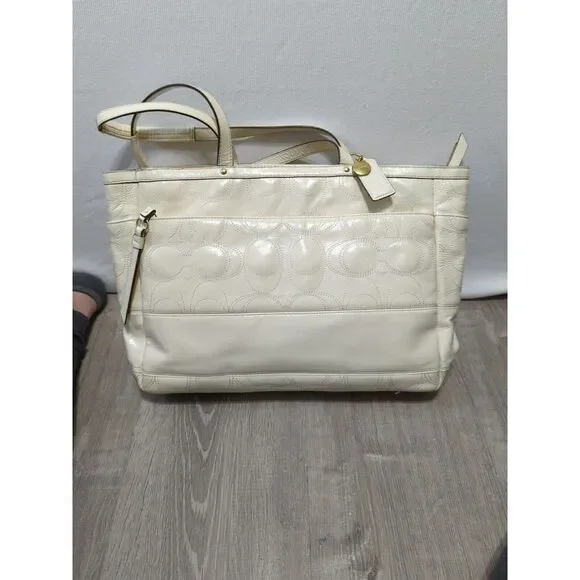 Coach‎ Diaper Bag/Tote Off-white No K1221-F19256 - Picture 2 of 12